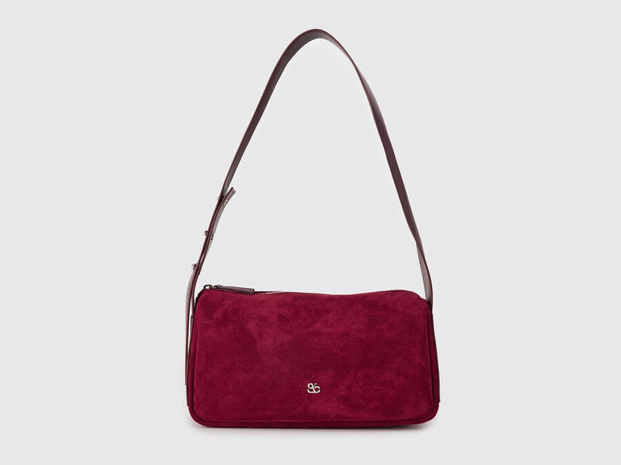 bolso de hombro con efecto ante