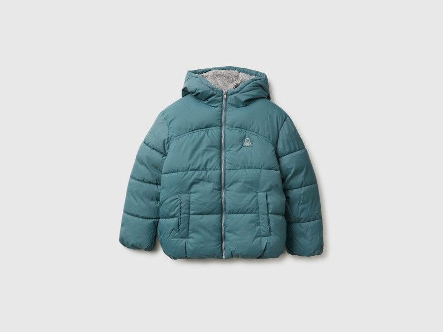 chaqueta acolchada con interior de peluche