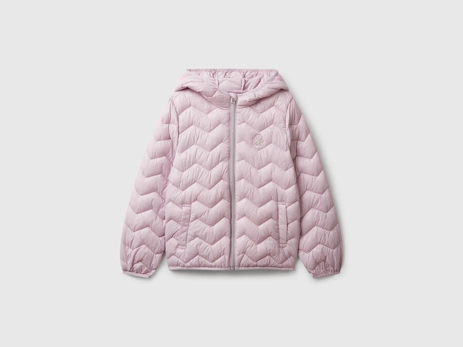 chaqueta acolchada con capucha