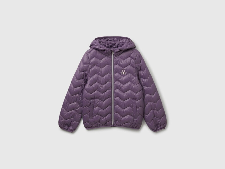 chaqueta acolchada con capucha