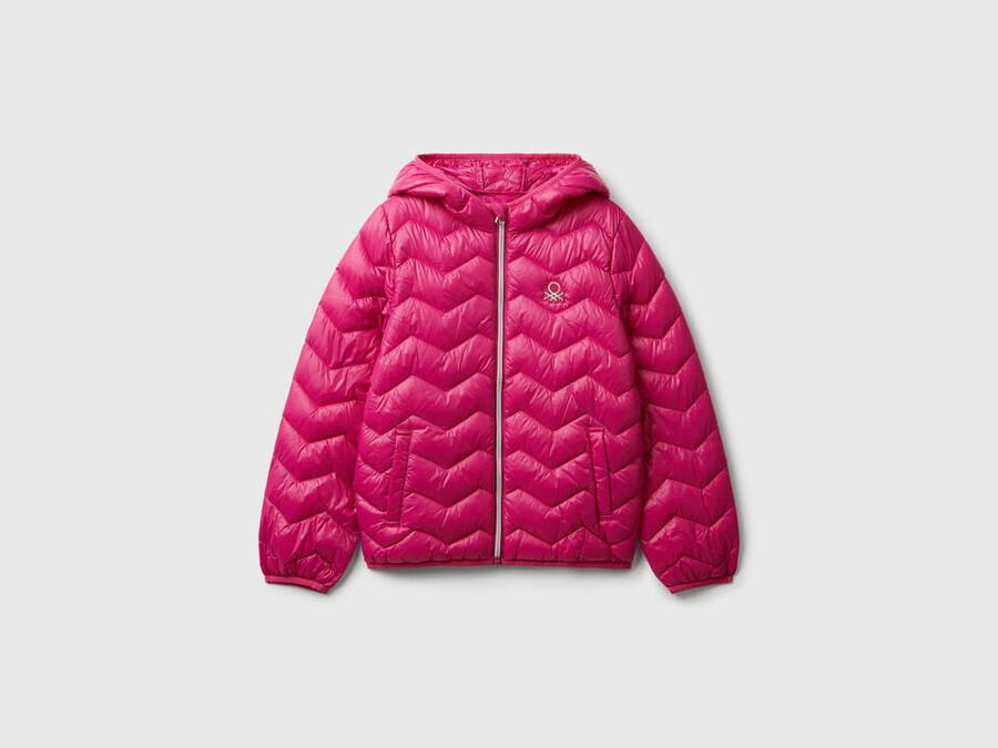 chaqueta acolchada con capucha