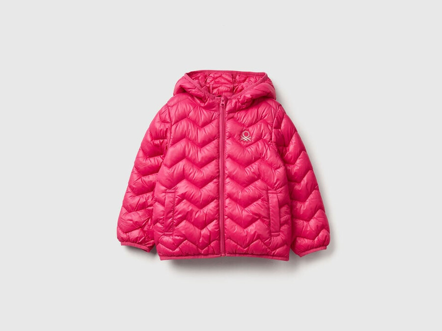 chaqueta acolchada con capucha