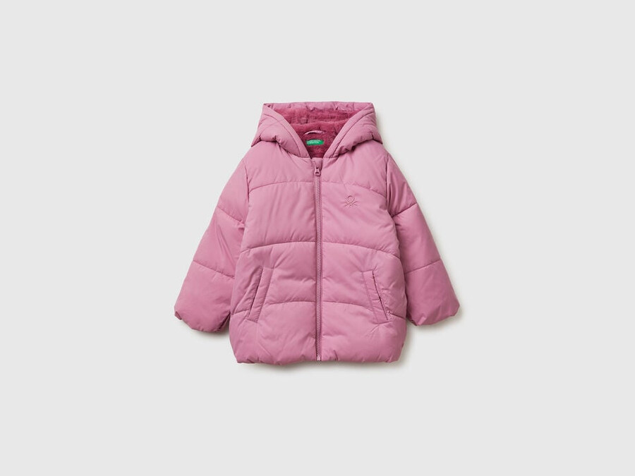 chaqueta acolchada con capucha
