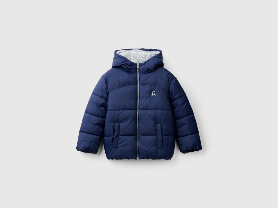 chaqueta acolchada con interior de peluche