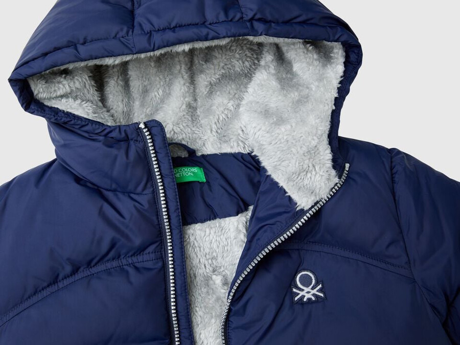 chaqueta acolchada con interior de peluche