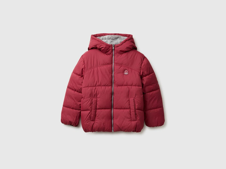 chaqueta acolchada con interior de peluche