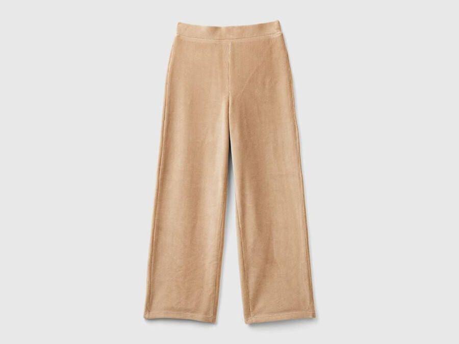 pantalones anchos de chenilla