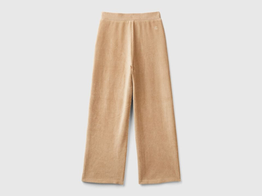 pantalones anchos de chenilla